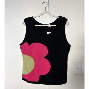 Vintage Retro Flower Print Tank
